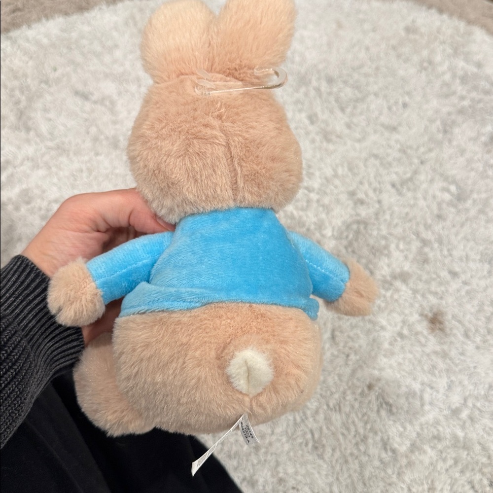 Peter Rabbit Toy - Tan and Blue - Picture 2 of 2